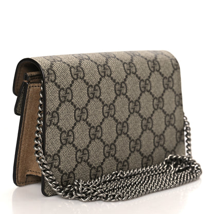 Gucci GG Supreme Monogram Super Mini Dionysus Shoulder Bag Taupe 3 of 9