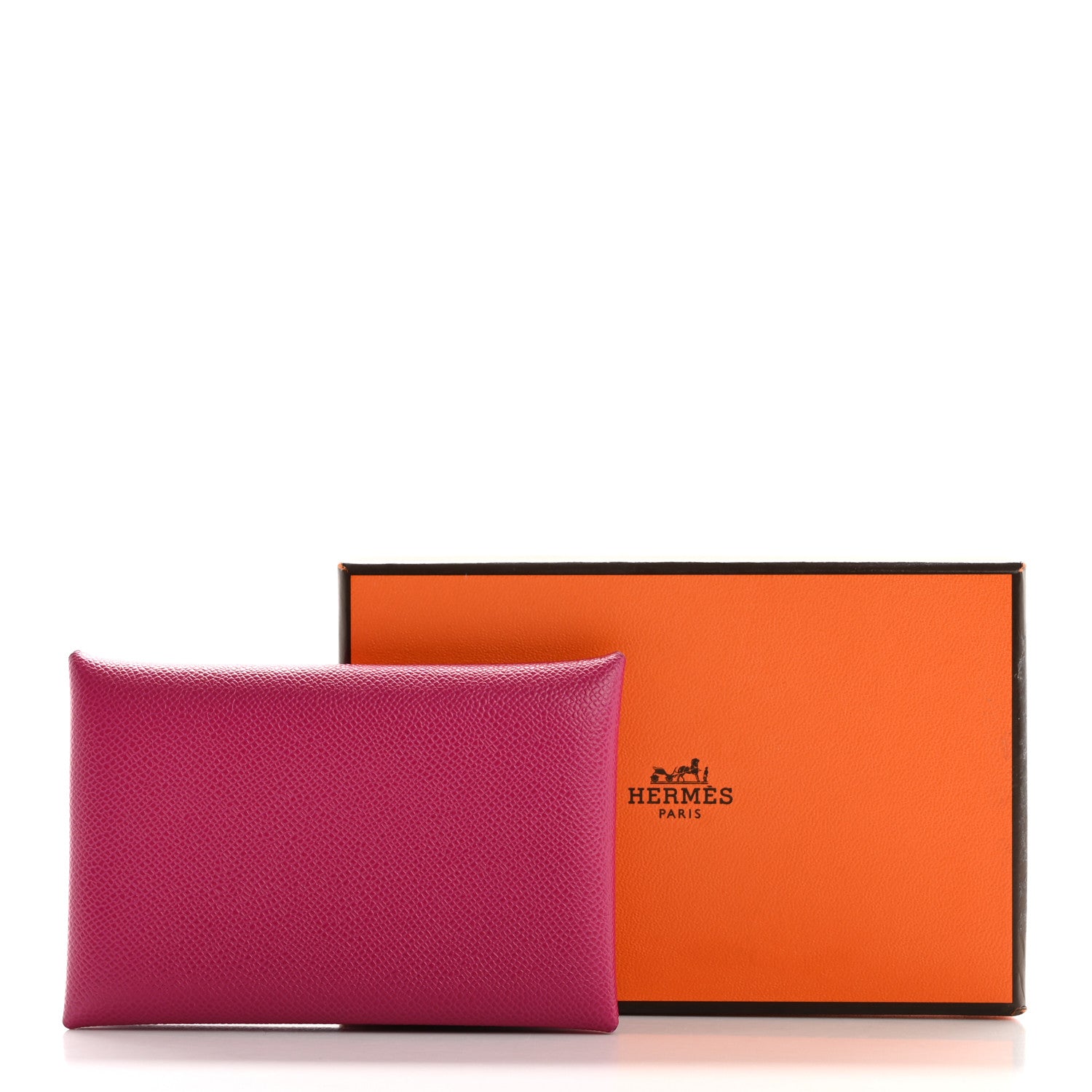 Hermes Epsom Calvi Card Case Rose Pourpre 11 of 11