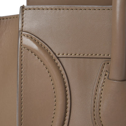 Celine Smooth Calfskin Mini Luggage Taupe 9 of 14