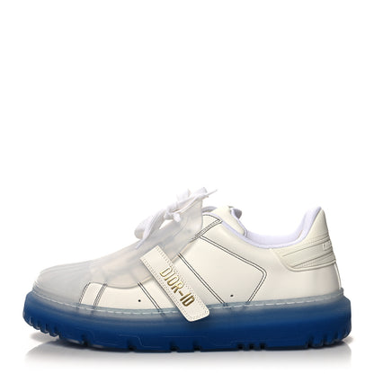 Christian Dior Calfskin Clear Rubber Dior-ID Platform Sneakers 41 White Deep Blue 1 of 7