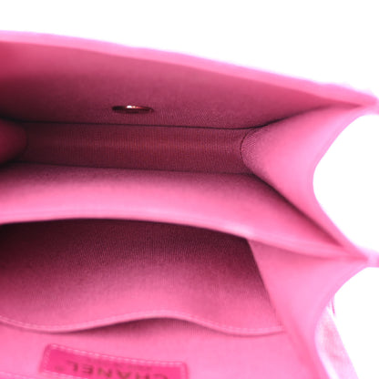 Chanel Caviar Quilted North South Boy Flap Fuchsia 5 of 12