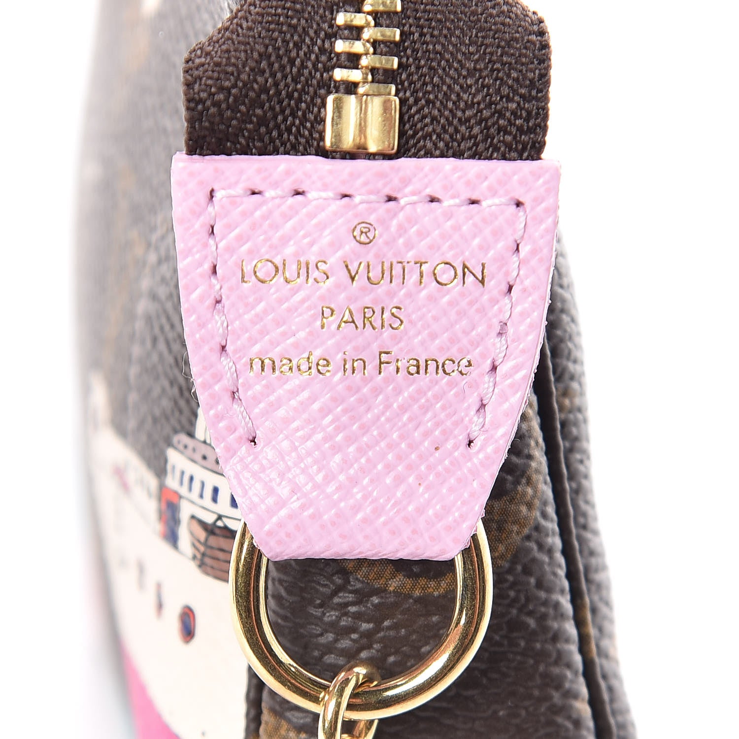 Louis Vuitton Monogram 2016 Christmas Animation Mini Pochette Accessories Rose Ballerine 6 of 10