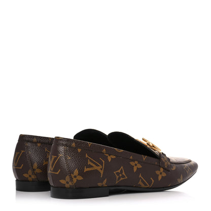 Louis Vuitton Monogram Upper Case Flat Loafer 37.5 4 of 9