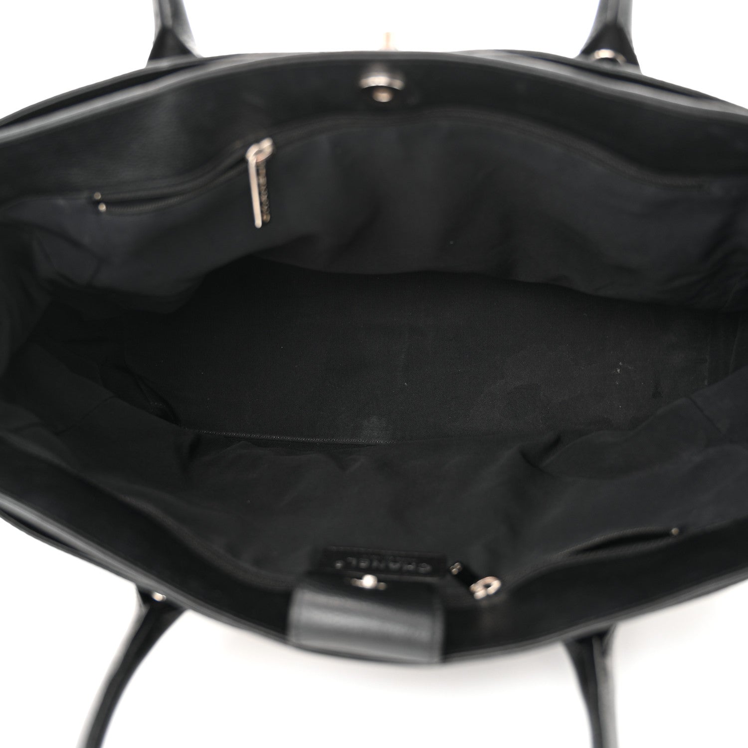 Chanel Calfskin Cerf Executive Shopper Tote Black 6 of 17