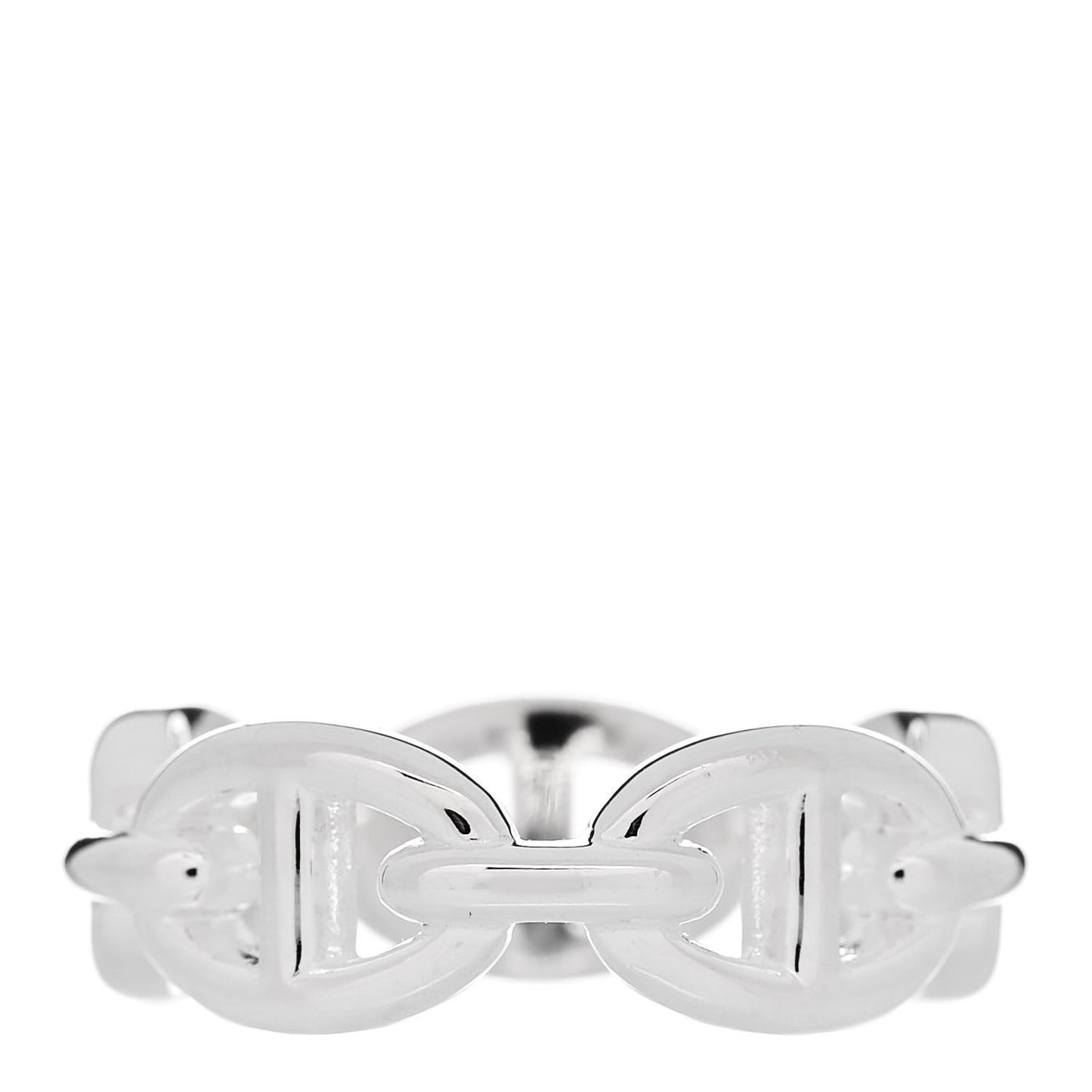 Sterling Silver PM Chaine d'Ancre Enchainee Band Ring 55 7.25