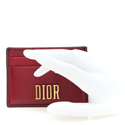 Christian Dior Calfskin D-Fence Card Holder Red 2 of 8