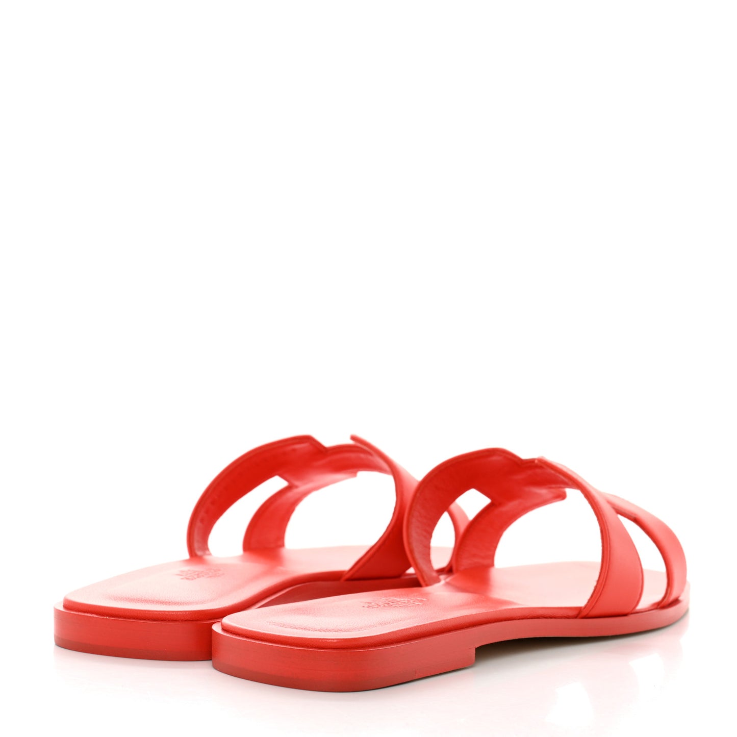 Box Calfskin Oran Sandals 39.5 Orange