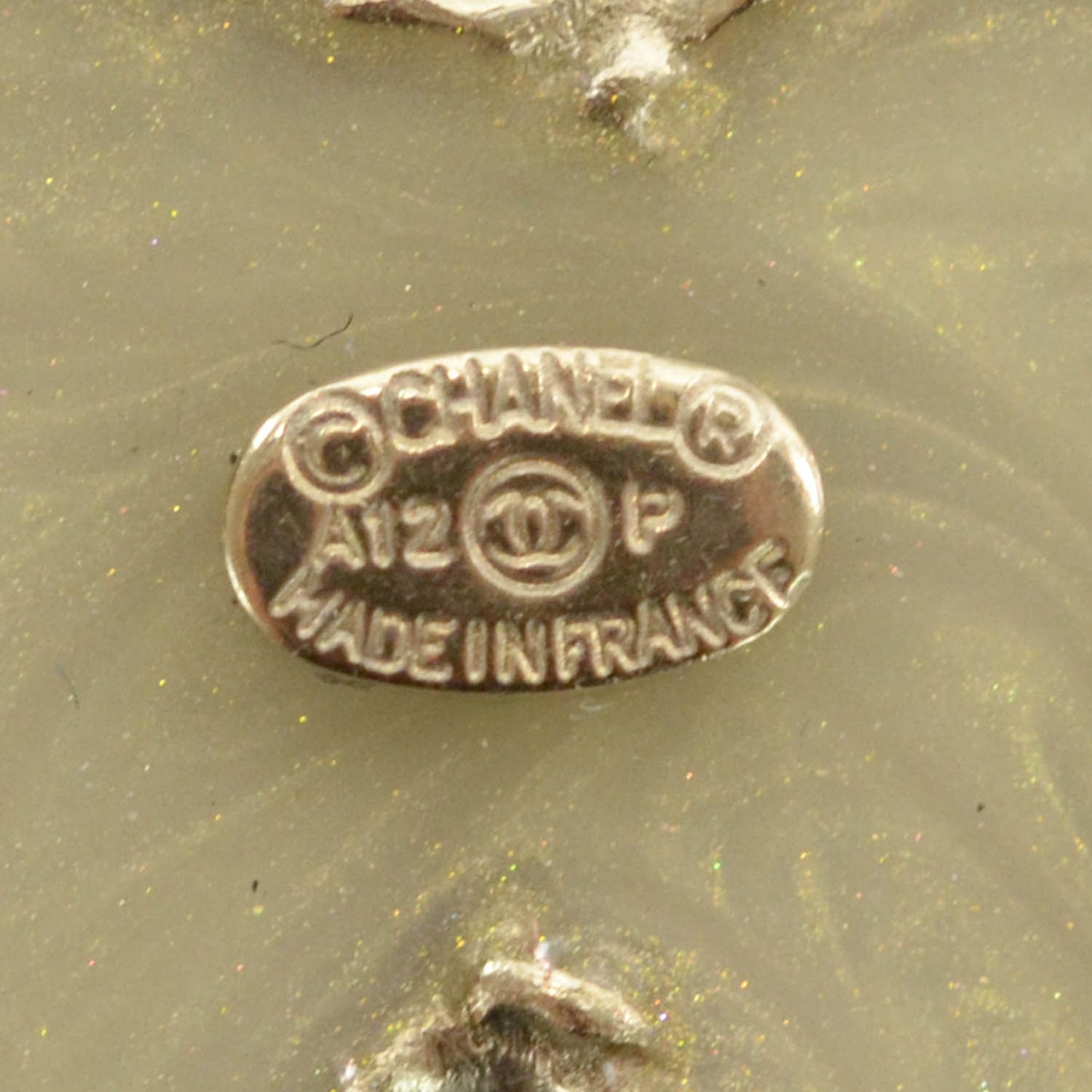 Swarovski Crystal Large CC Brooch Gold