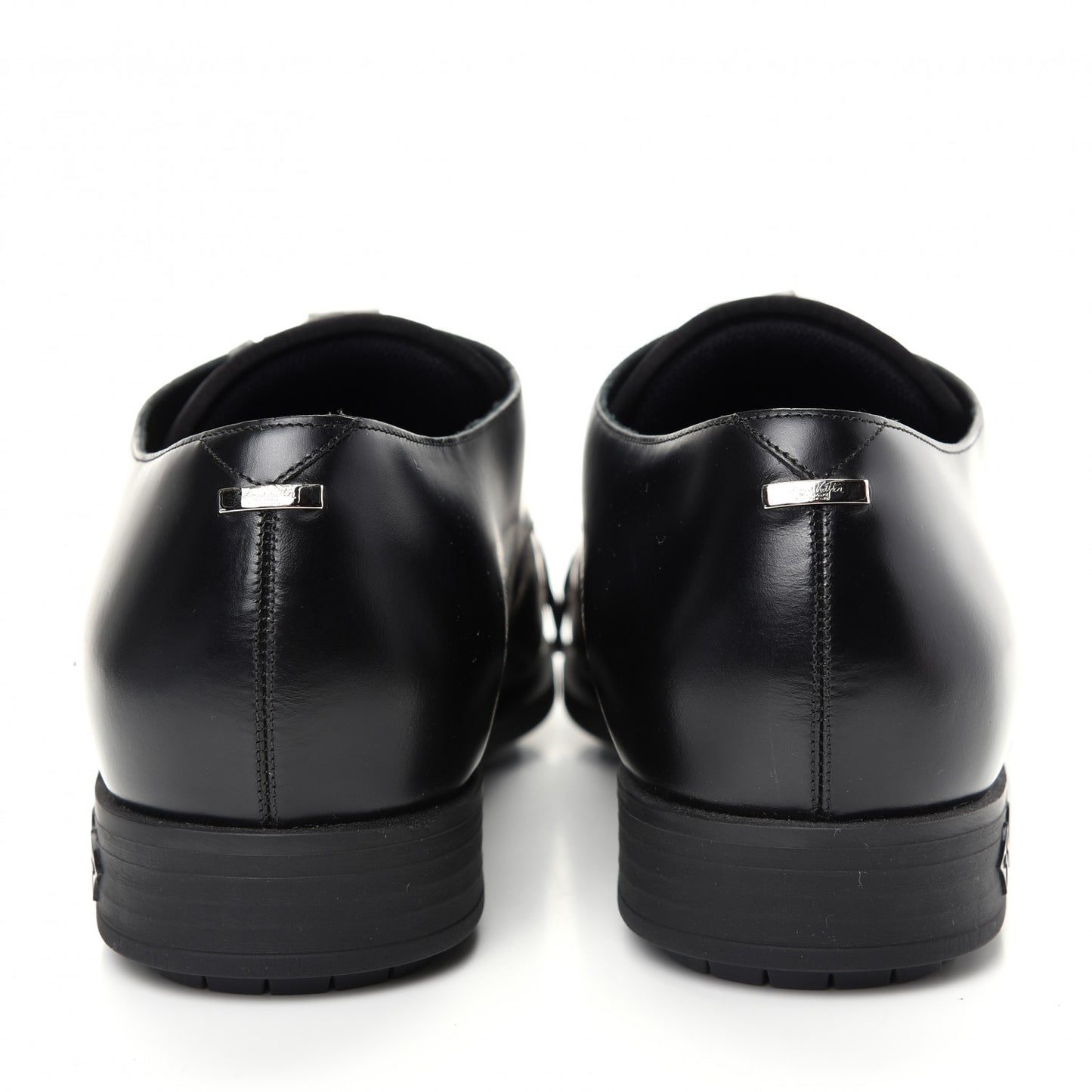 Calfskin Mens Formal Derby Shoes 10 Black