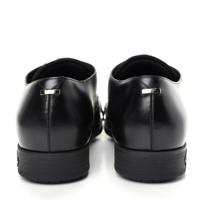 Louis Vuitton Calfskin Mens Formal Derby Shoes 10 Black 7 of 10