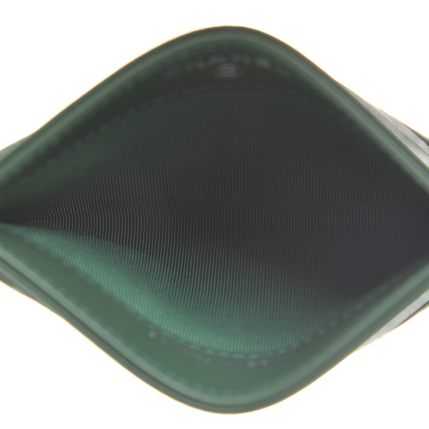 Chanel Lambskin Quilted Card Holder Green 5 of 9