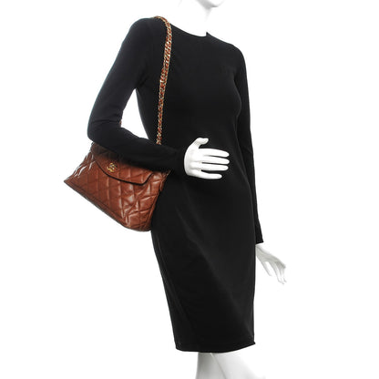 Chanel Caviar Quilted Flap Shoulder Bag Light Brown 2 of 7