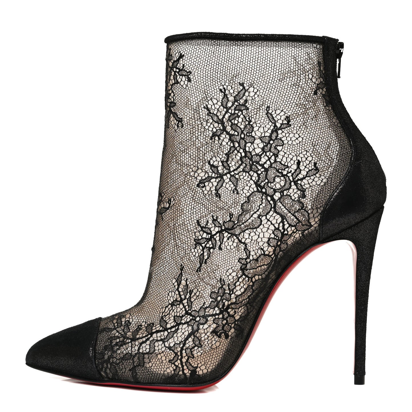 Lace Lame Specchio Gipsybootie 100 Ankle Boots 36 Black