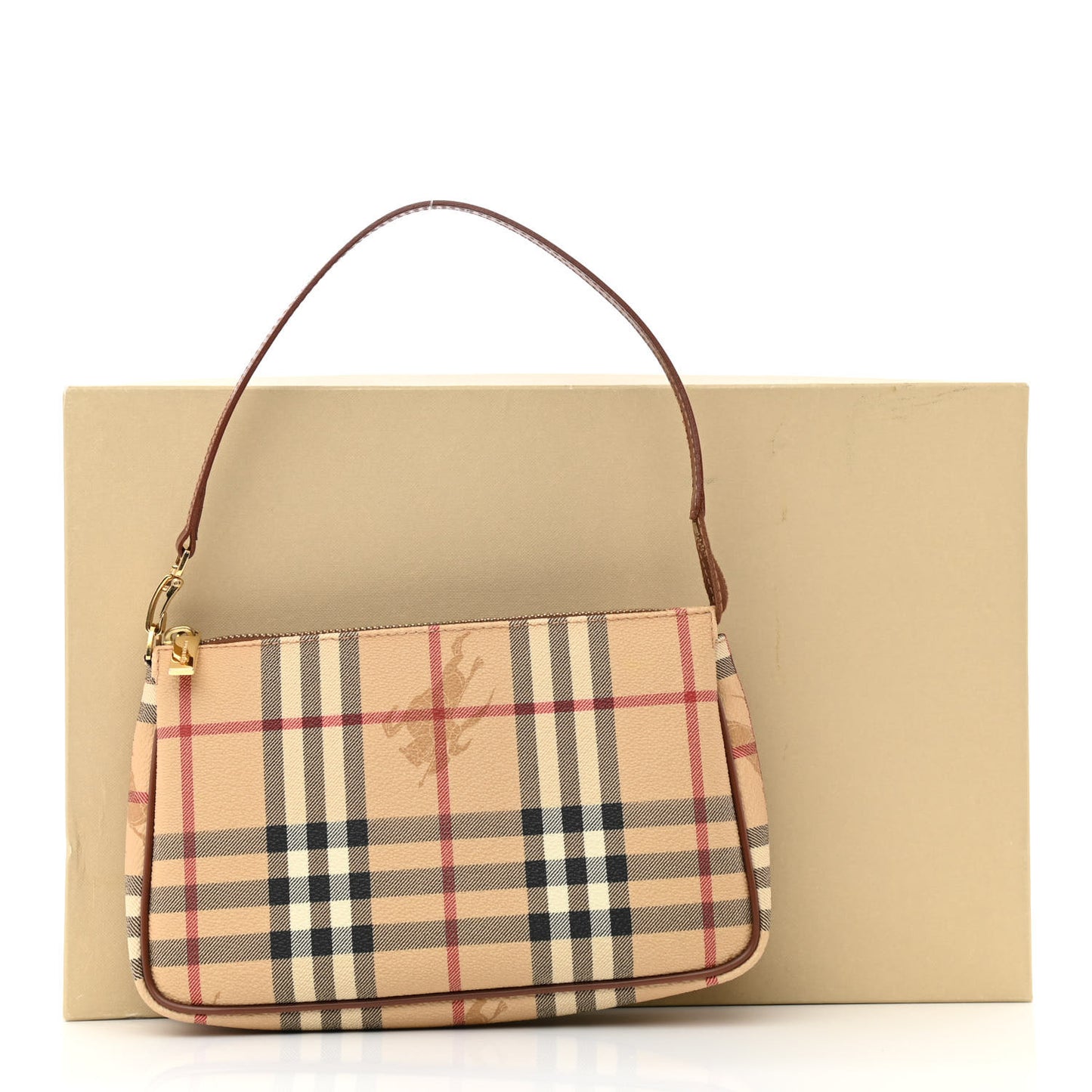 Haymarket Check Pochette Chocolate