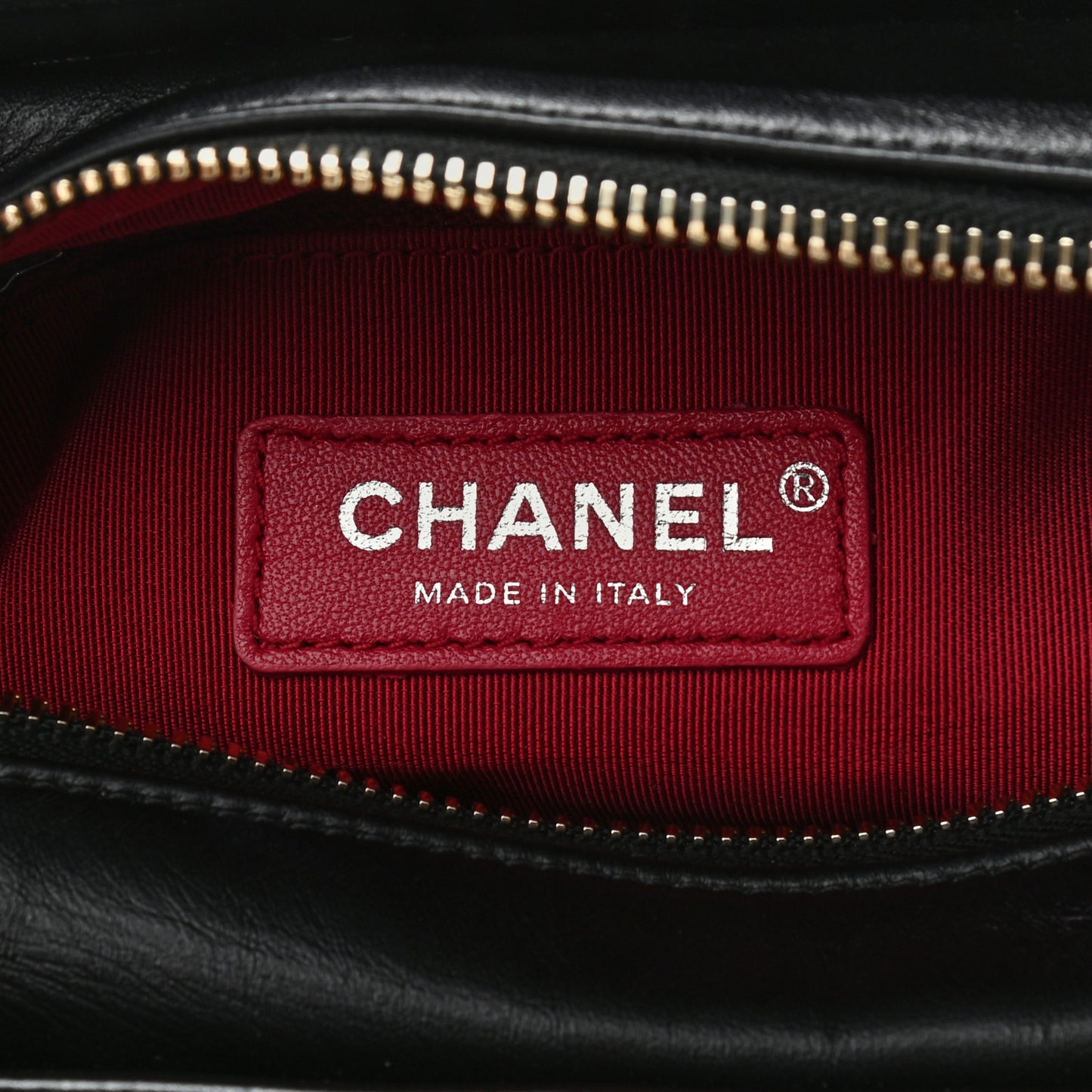 Aged Calfskin Quilted Small Gabrielle Hobo Black