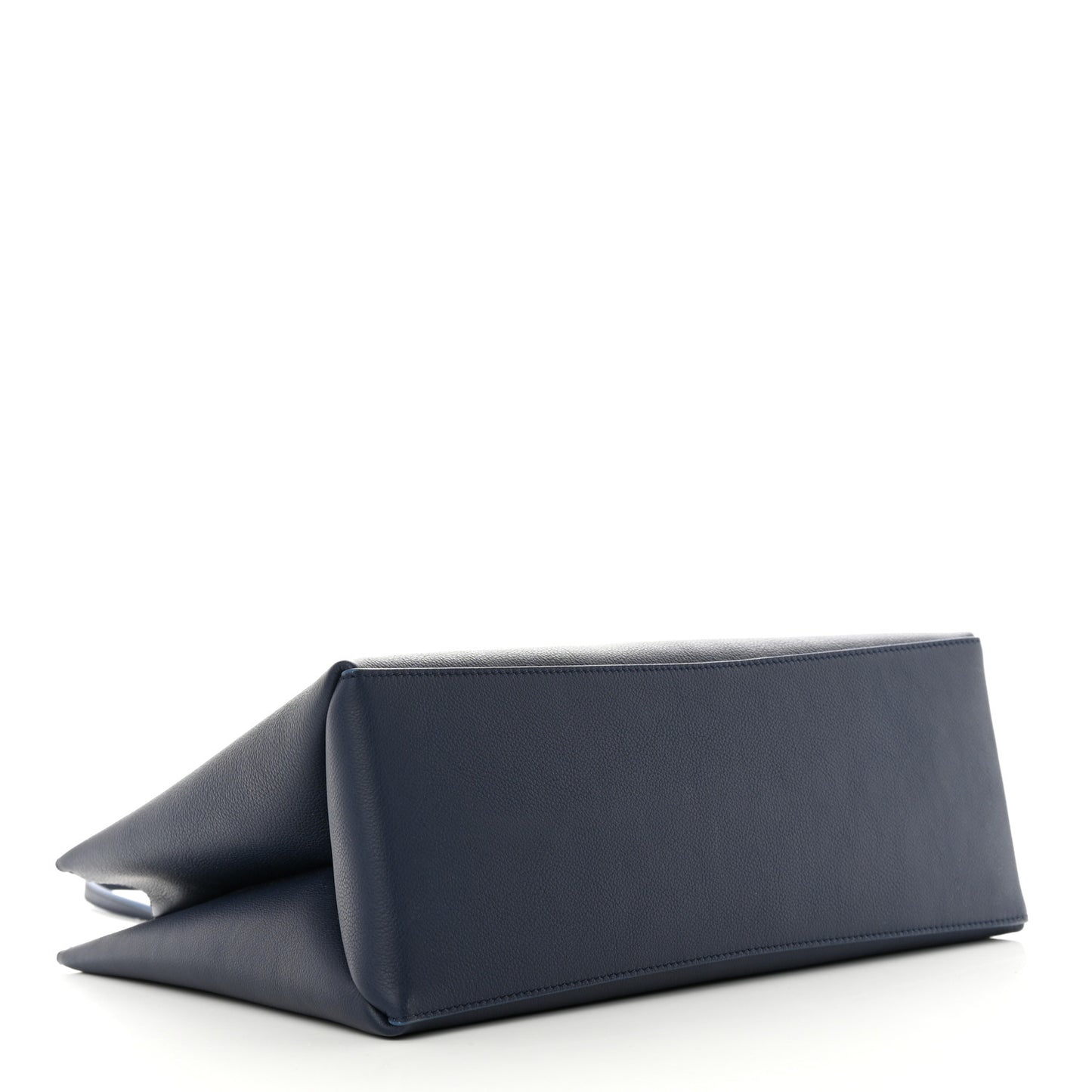 Grained Calfskin Lockme Shopper Navy