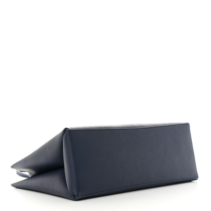 Louis Vuitton Grained Calfskin Lockme Shopper Navy 4 of 11