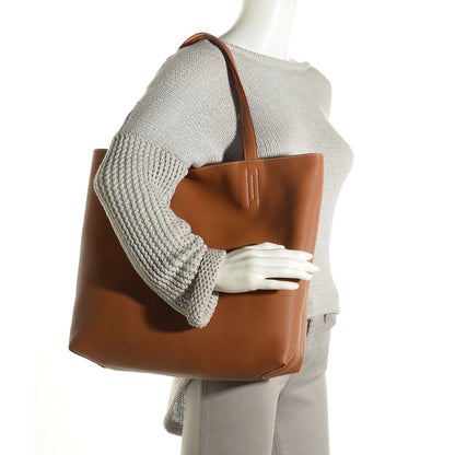 Hermes Taurillon Clemence Double Sens 36 Reversible Tote Gold and Orange 2 of 11