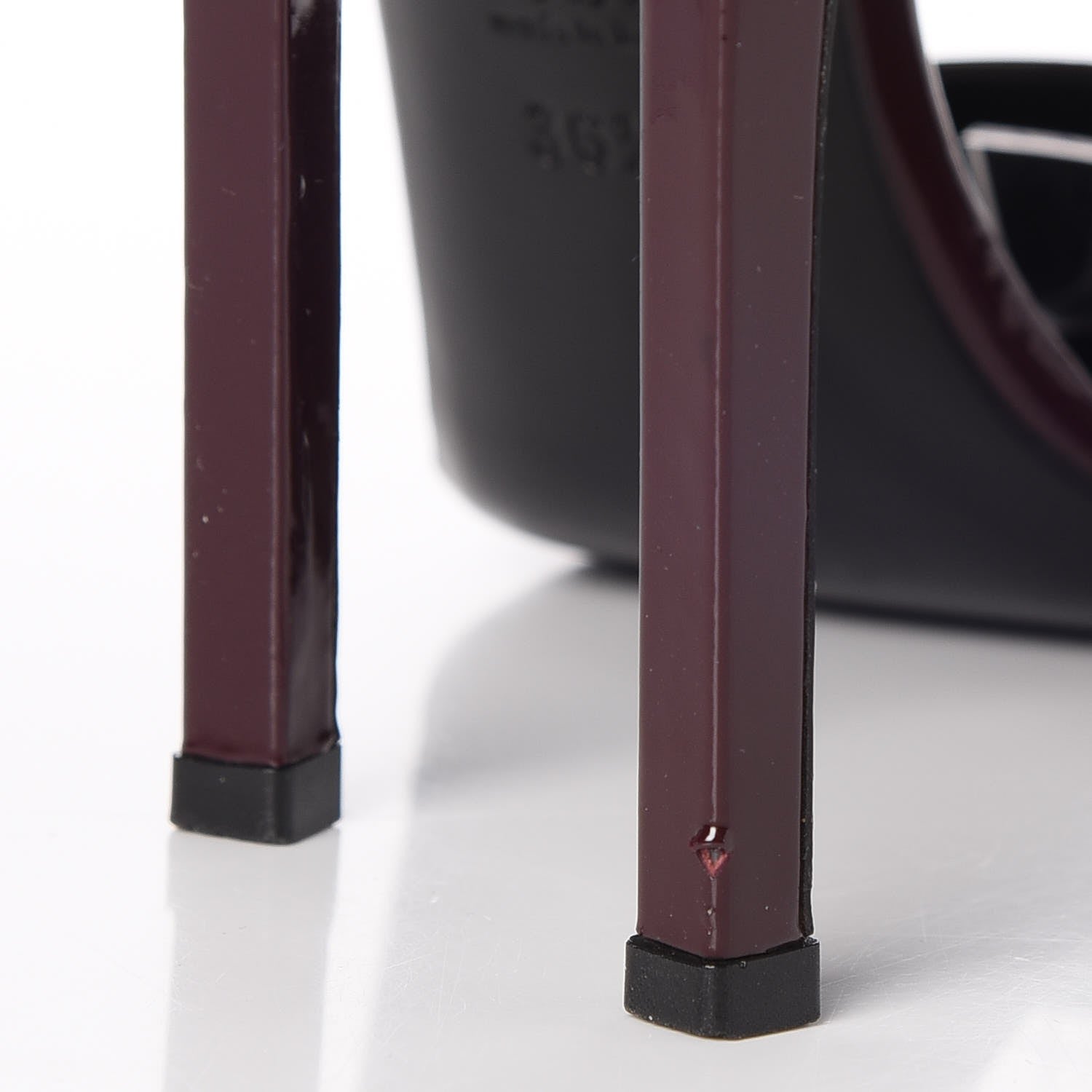 Gucci Vernice Crystal Ursula Ankle Strap Pumps 36.5 Classic Burgundy 12 of 14