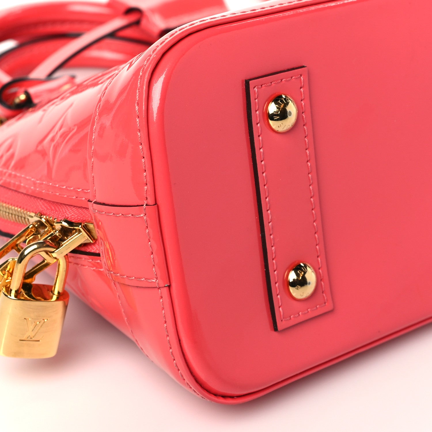 Louis Vuitton Vernis Alma BB Rose Litchi 8 of 10