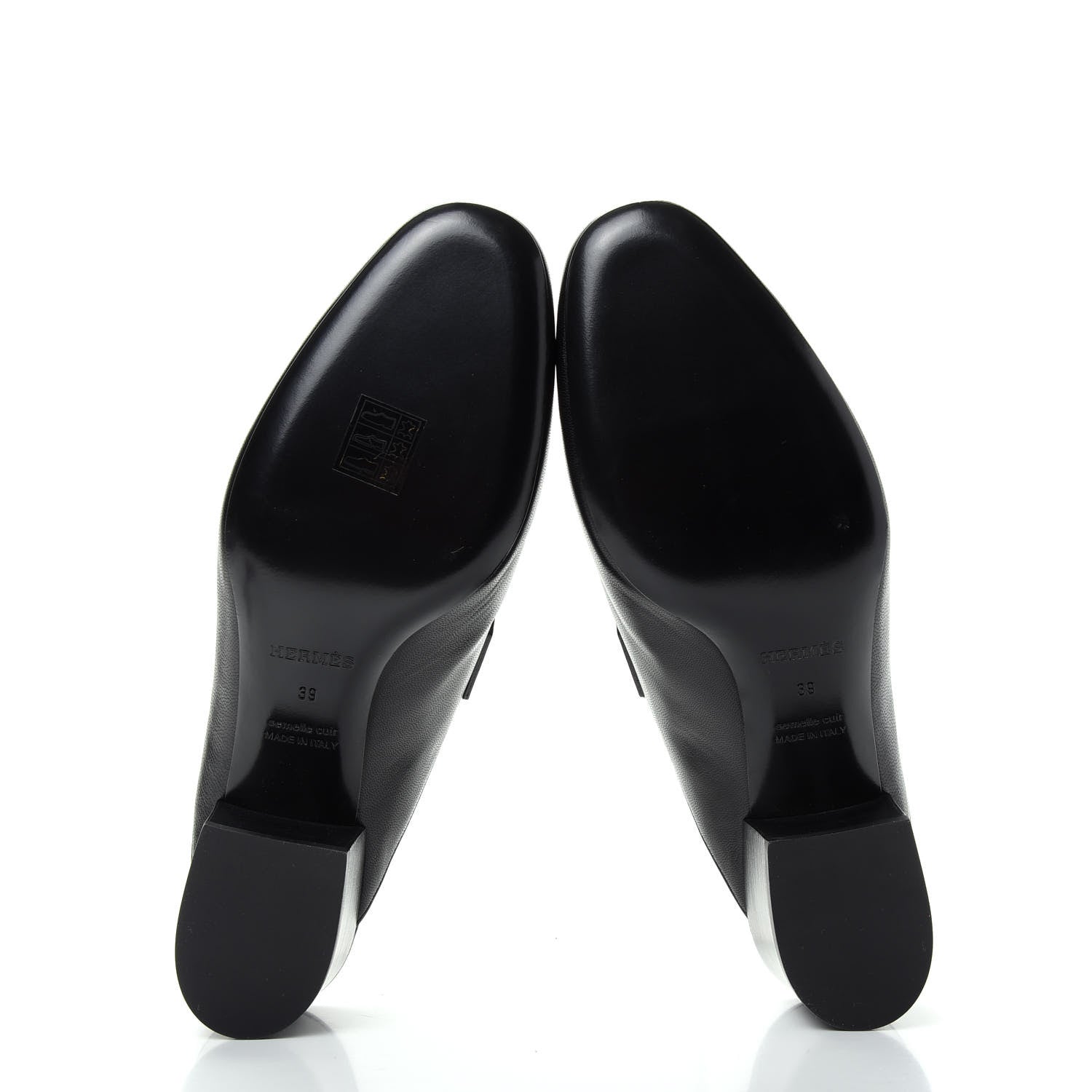 Hermes Goatskin Paradis Mules 39 Black 6 of 11