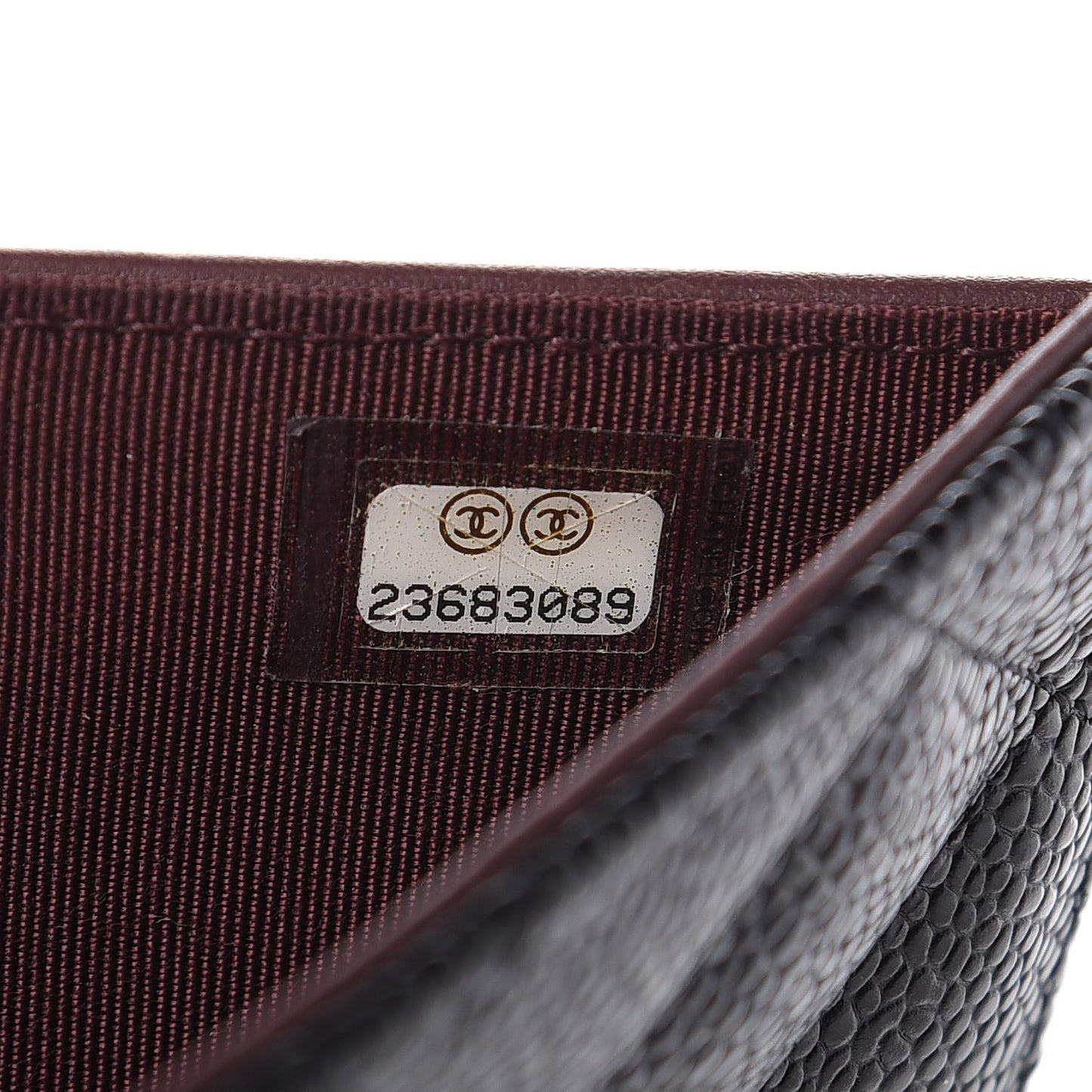 Caviar Quilted Long Flap Wallet Black