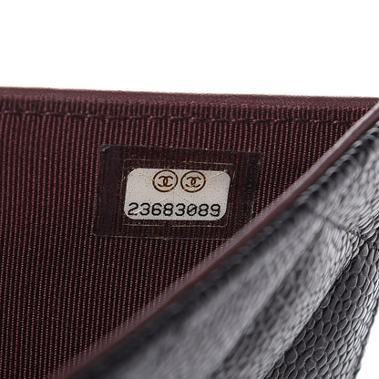 Chanel Caviar Quilted Long Flap Wallet Black 5 of 15