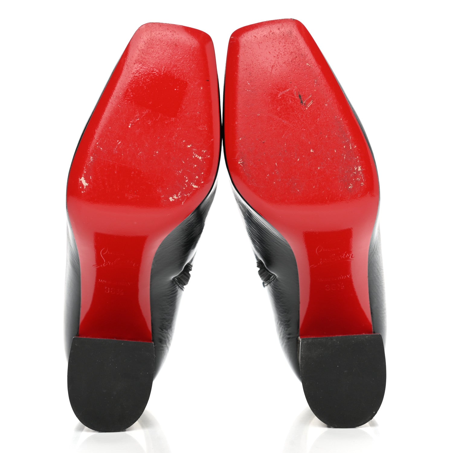 Christian Louboutin Patent Hilconico 85 Booties 36.5 Black 5 of 8