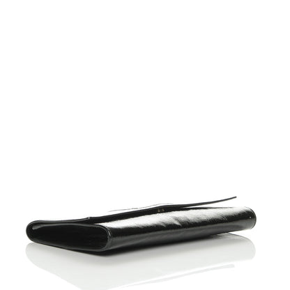 Saint Laurent Textured Patent Monogram Large Belle De Jour Clutch Black 4 of 6