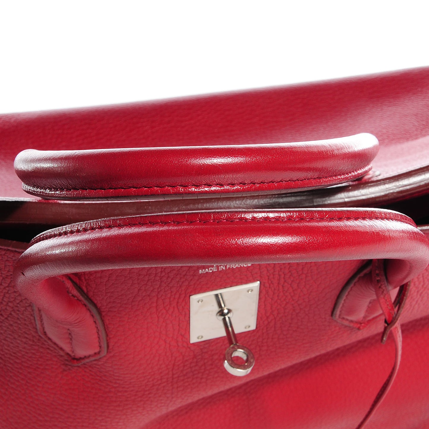 Taurillon Clemence Birkin 40 Rouge Garance