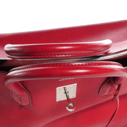 Hermes Taurillon Clemence Birkin 40 Rouge Garance 28 of 32