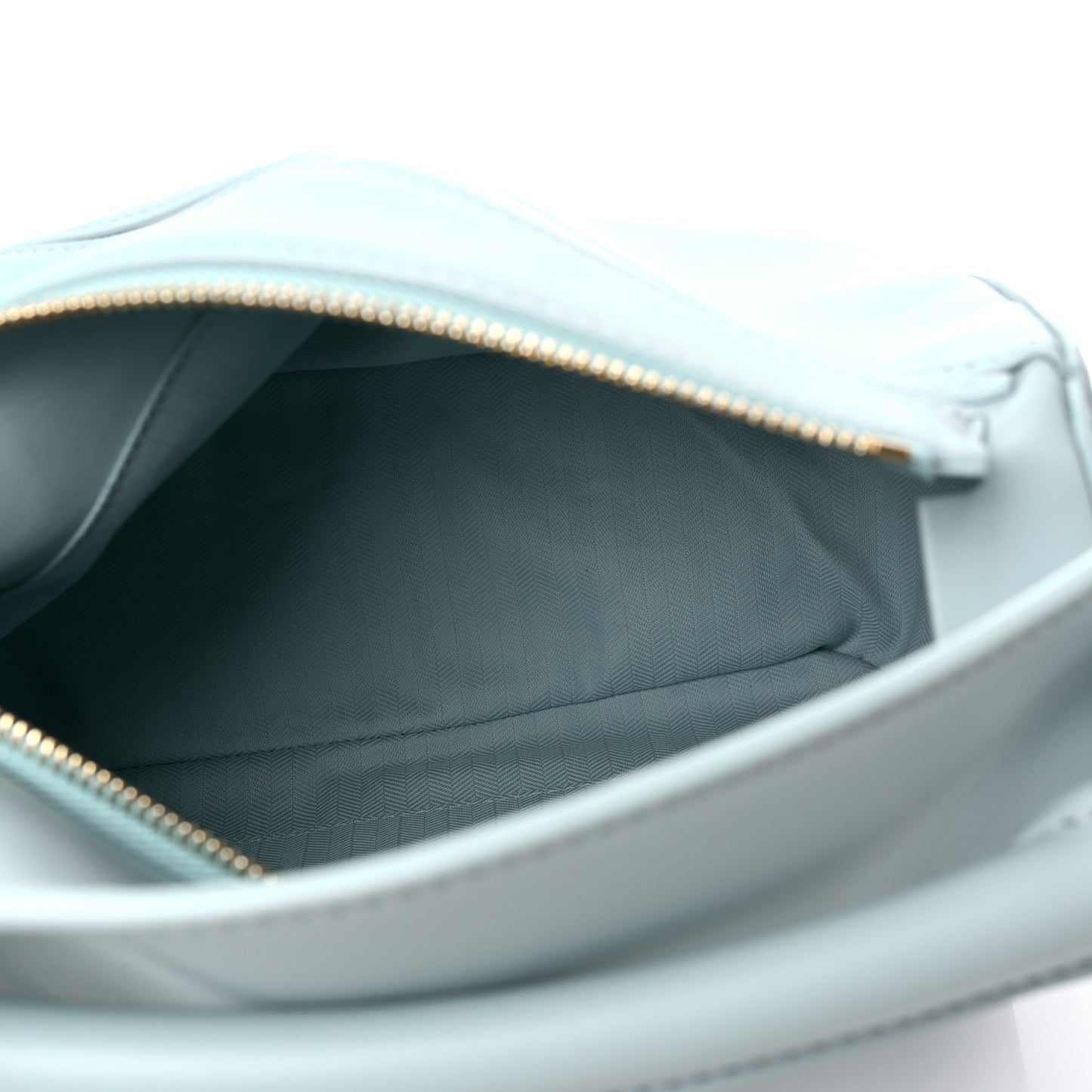 Satin Calfskin Small Puzzle Bag Aqua