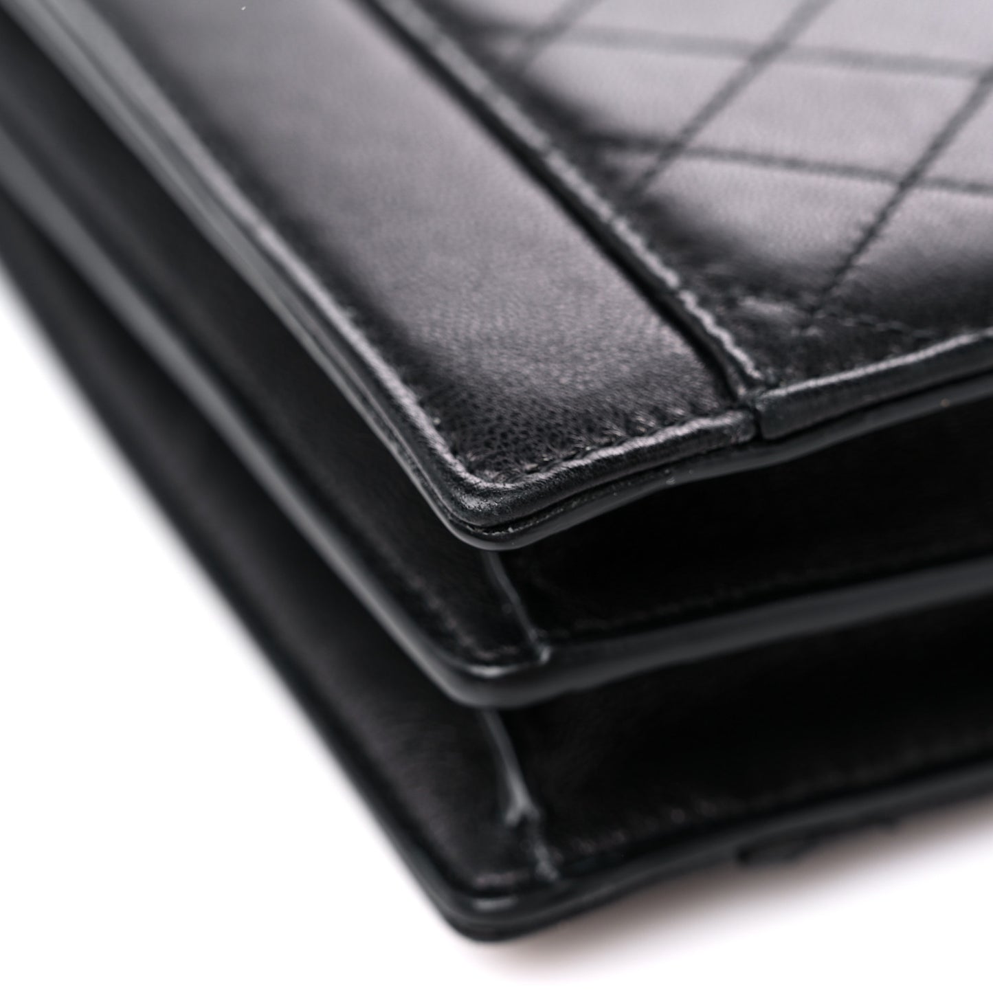 Lambskin Quilted Mini Gaby Satchel Black