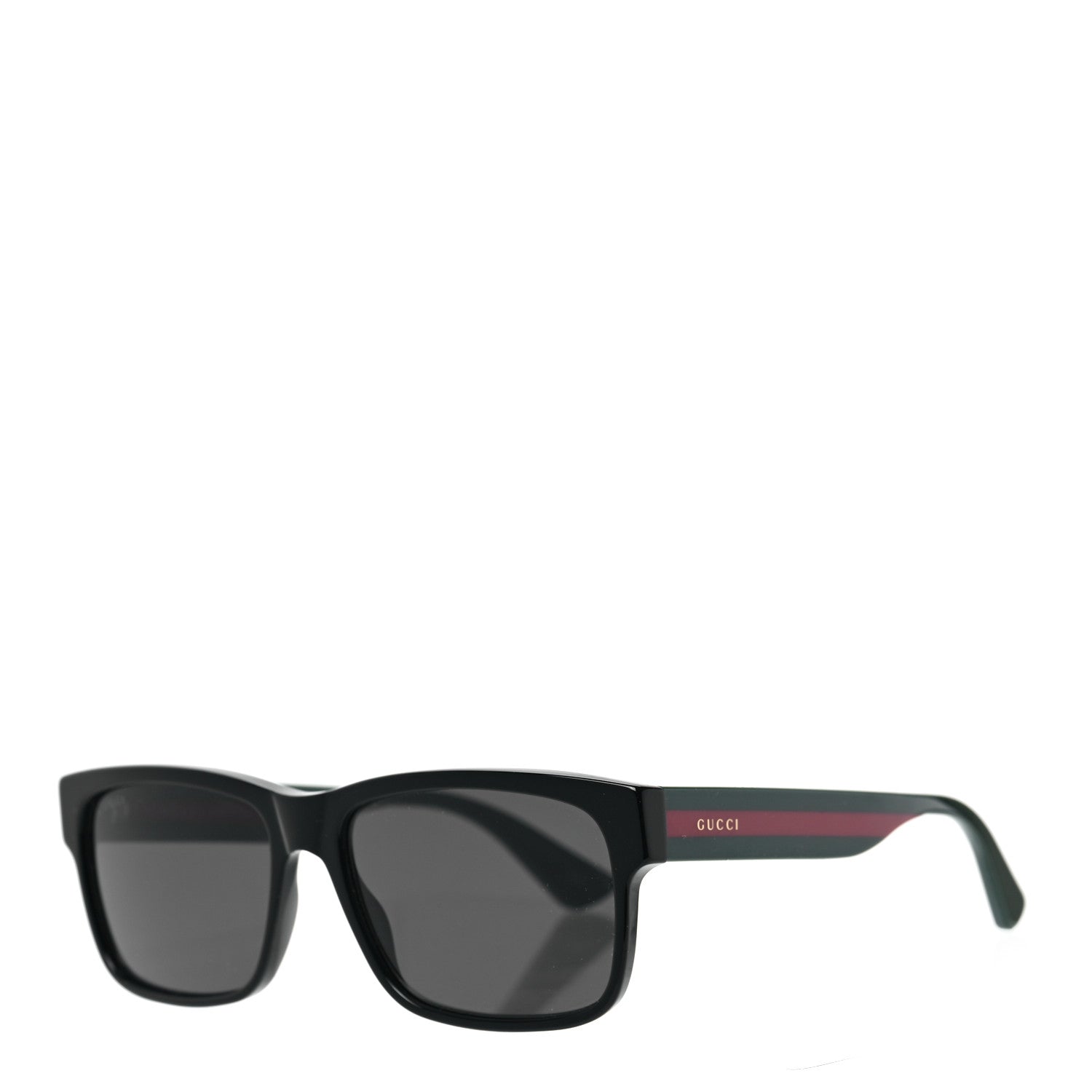 Gucci Acetate Square Frame Web Sunglasses GG0340S Black 1 of 6