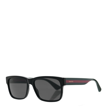Gucci Acetate Square Frame Web Sunglasses GG0340S Black 1 of 6