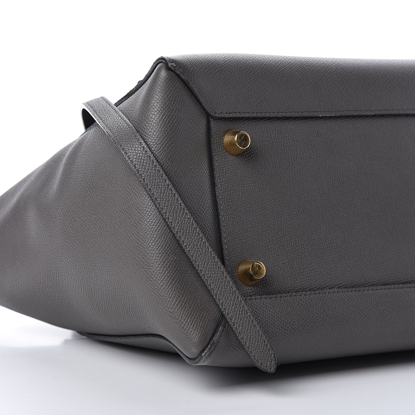 Grained Calfskin Mini Belt Bag Grey