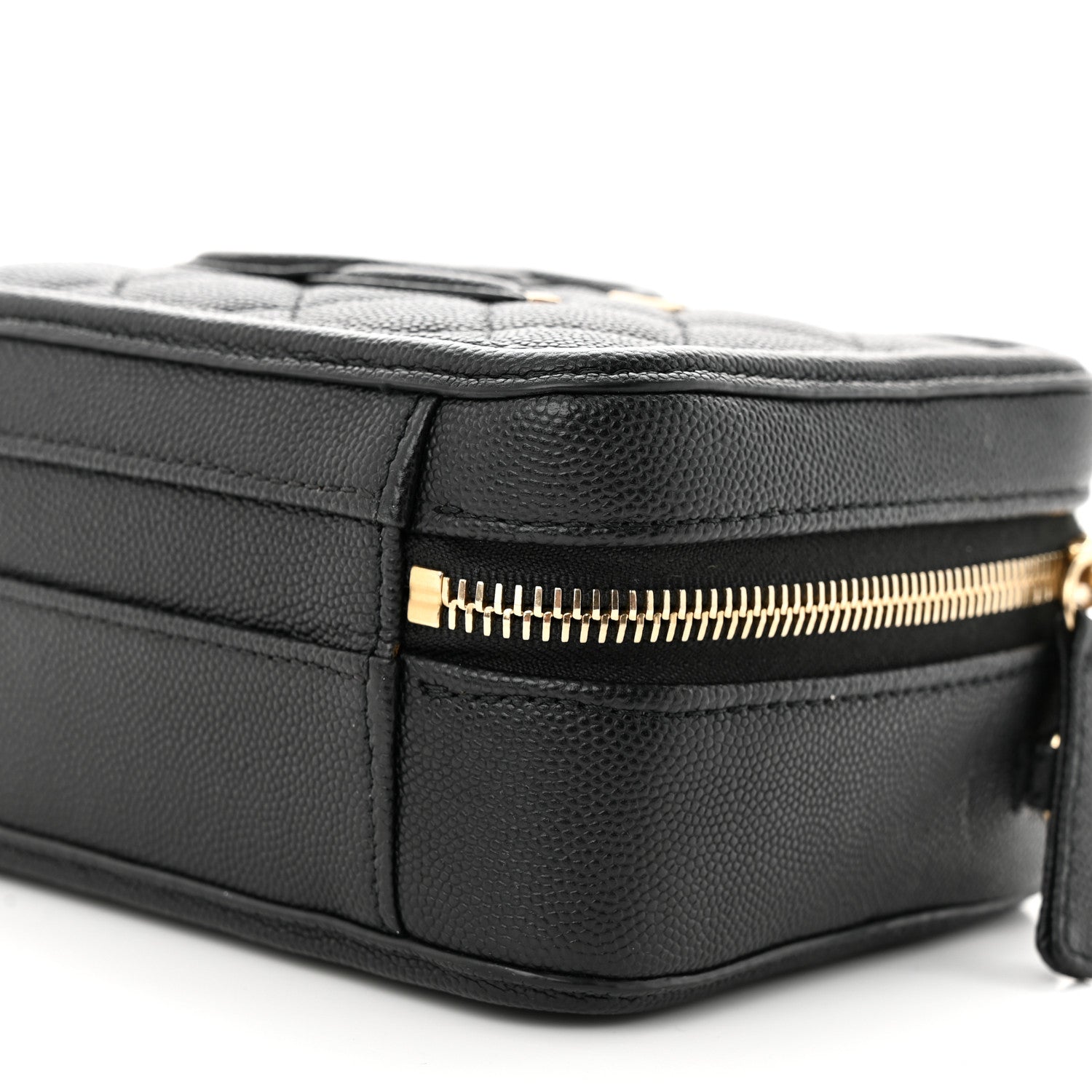 Chanel Caviar Quilted Small CC Filigree Vanity Case Black 10 of 12