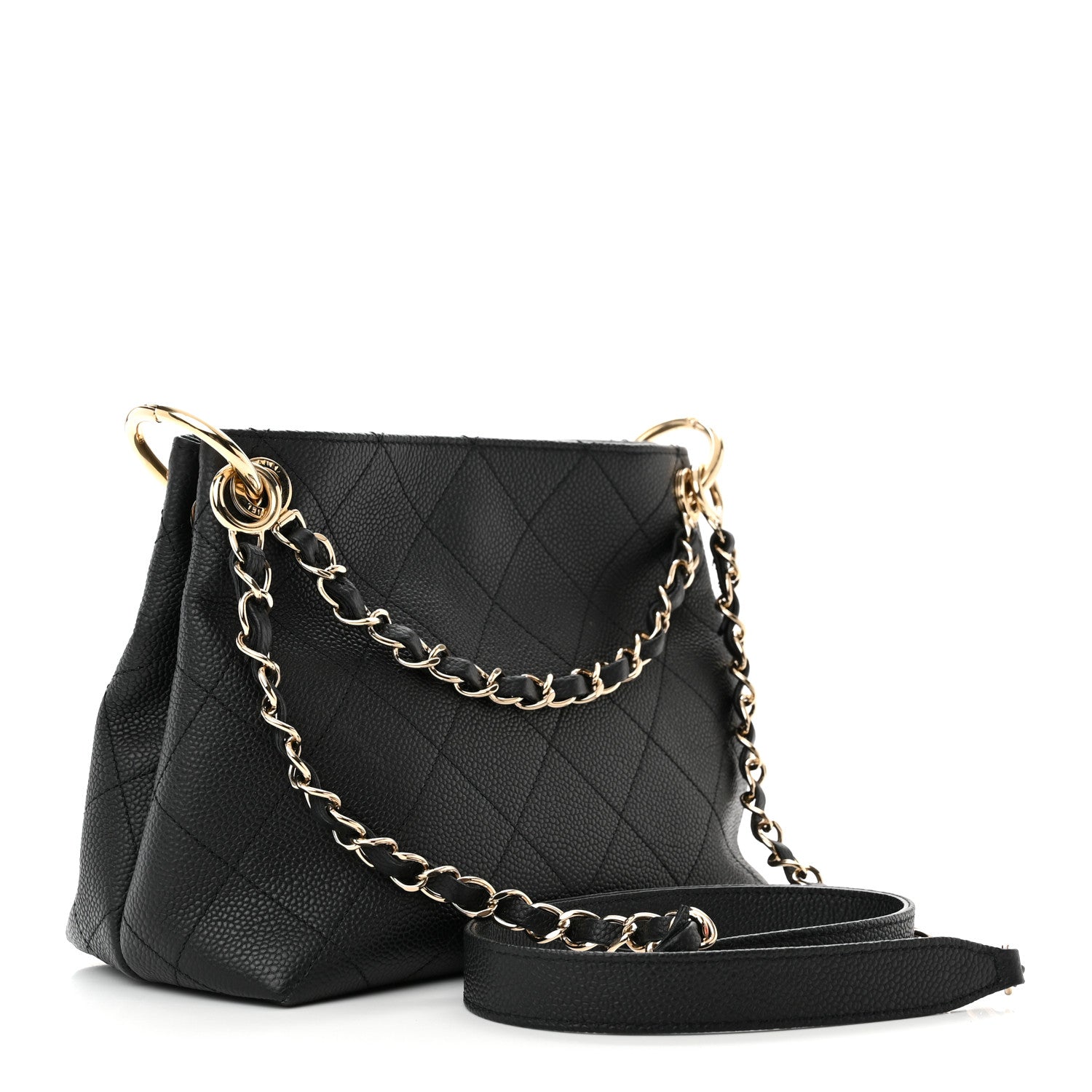 Chanel Caviar Quilted Small City Walk Hobo Black 3 of 10