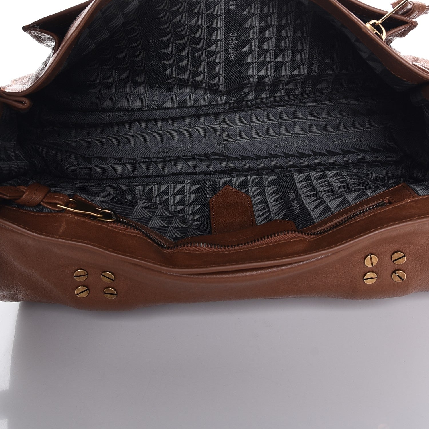 Proenza Schouler Lambskin Medium PS1 Satchel Saddle 5 of 8
