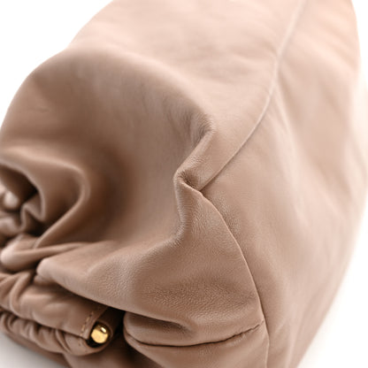 Mansur Gavriel Lambskin Cloud Clutch Biscotto 6 of 8