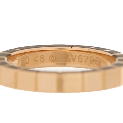 Cartier 18K Pink Gold 3mm Lanieres Ring 48 4.5 4 of 5