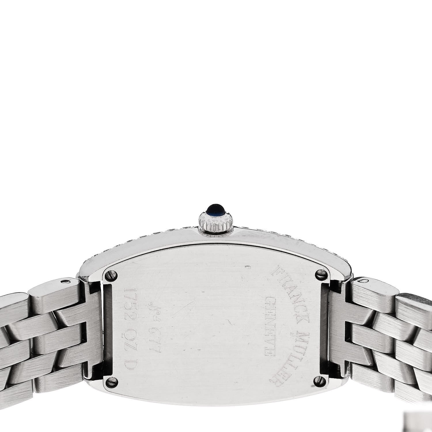 Franck Muller Stainless Steel Diamond Bezel 25mm Cintree Curvex Quartz Watch 1752QZD 4 of 5