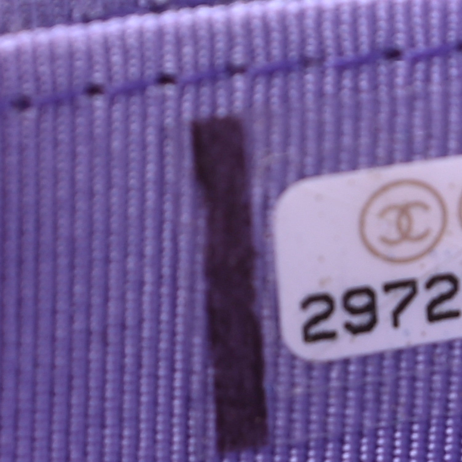 Chanel Caviar Quilted Zip Around Coin Purse Wallet Purple 7 of 7