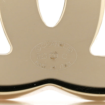 Chanel Enamel CC Earrings Gold Black Pink 4 of 4