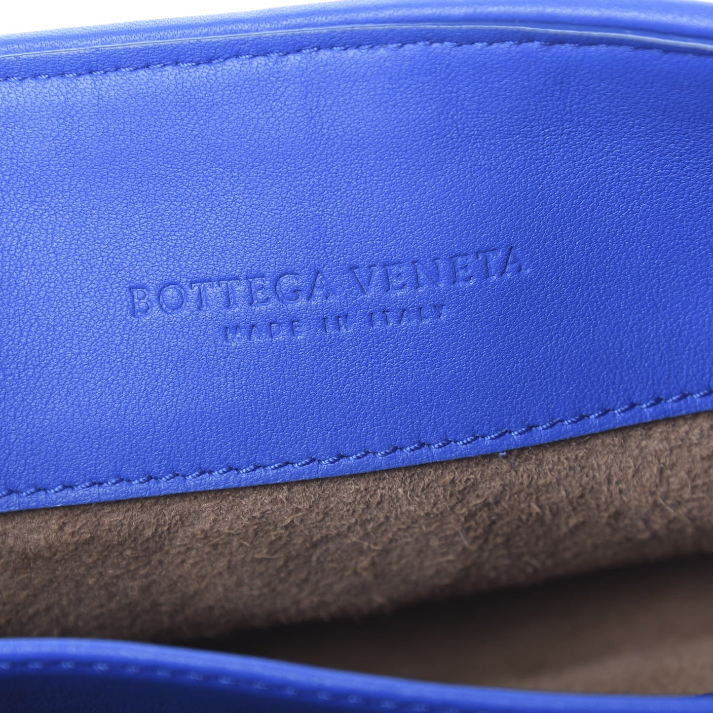 Nappa Intrecciato Baby Olimpia Shoulder Bag Signal Blue