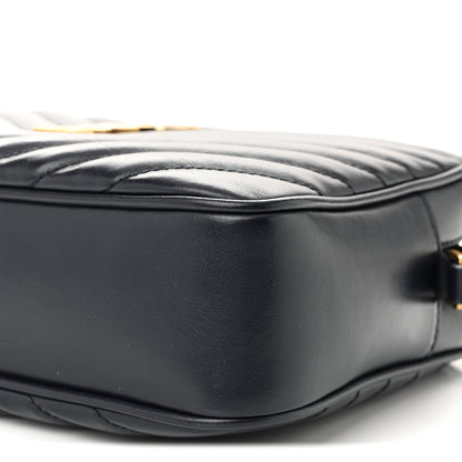 Saint Laurent Calfskin Matelasse Monogram Lou Camera Bag Navy 10 of 10