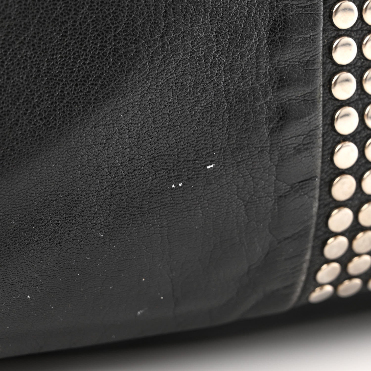 Saint Laurent Calfskin Studded Easy Sac Black 14 of 20