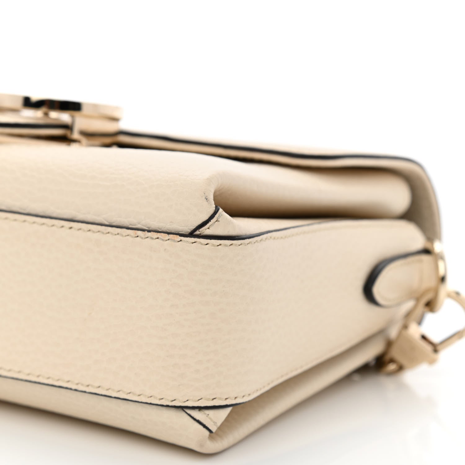 Gucci Dollar Calfskin Interlocking G Crossbody Bag Ivoire 10 of 10