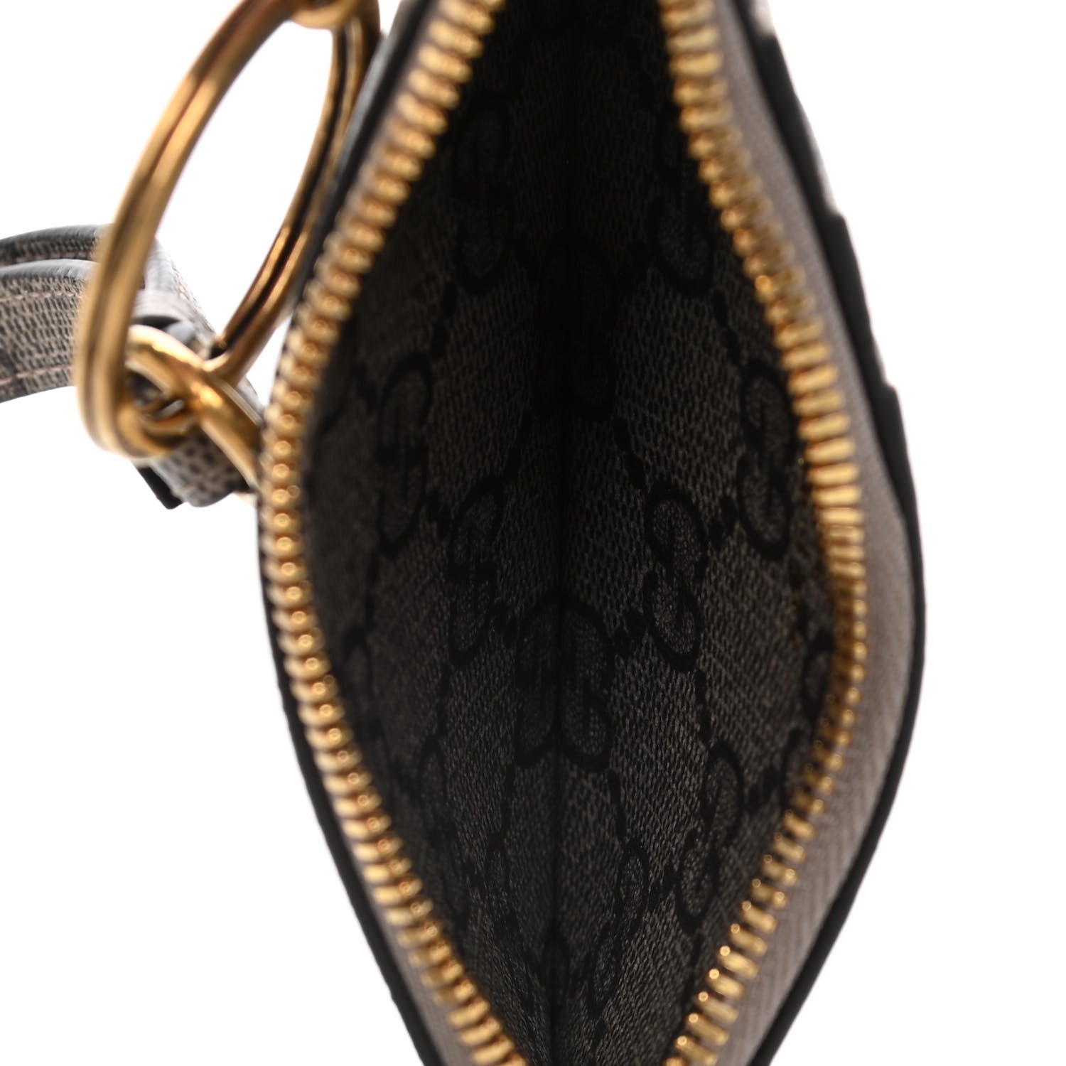 Gucci X BALENCIAGA GG Supreme Monogram Logo Card Case With Strap Beige Ebony 5 of 8
