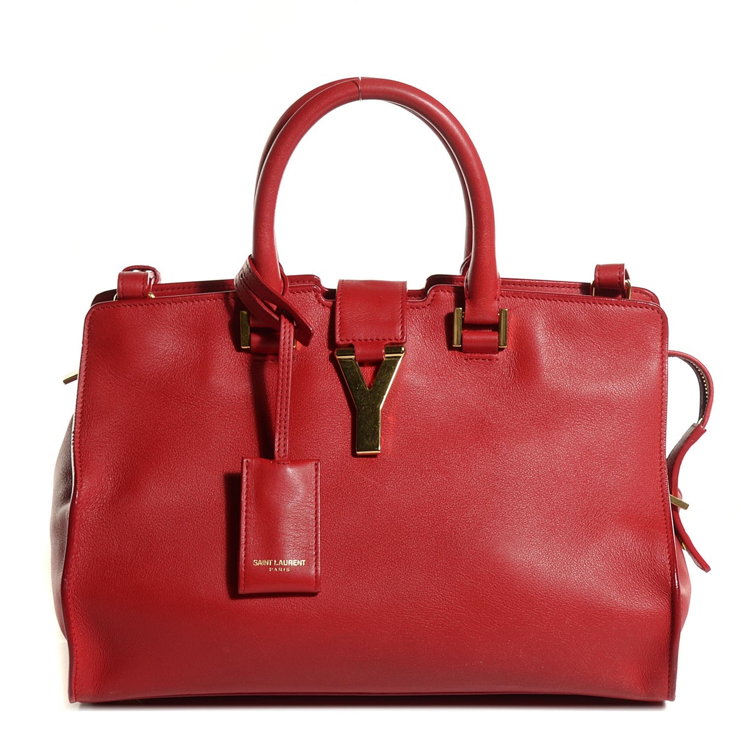 Calfskin Small Classic Y Cabas Red